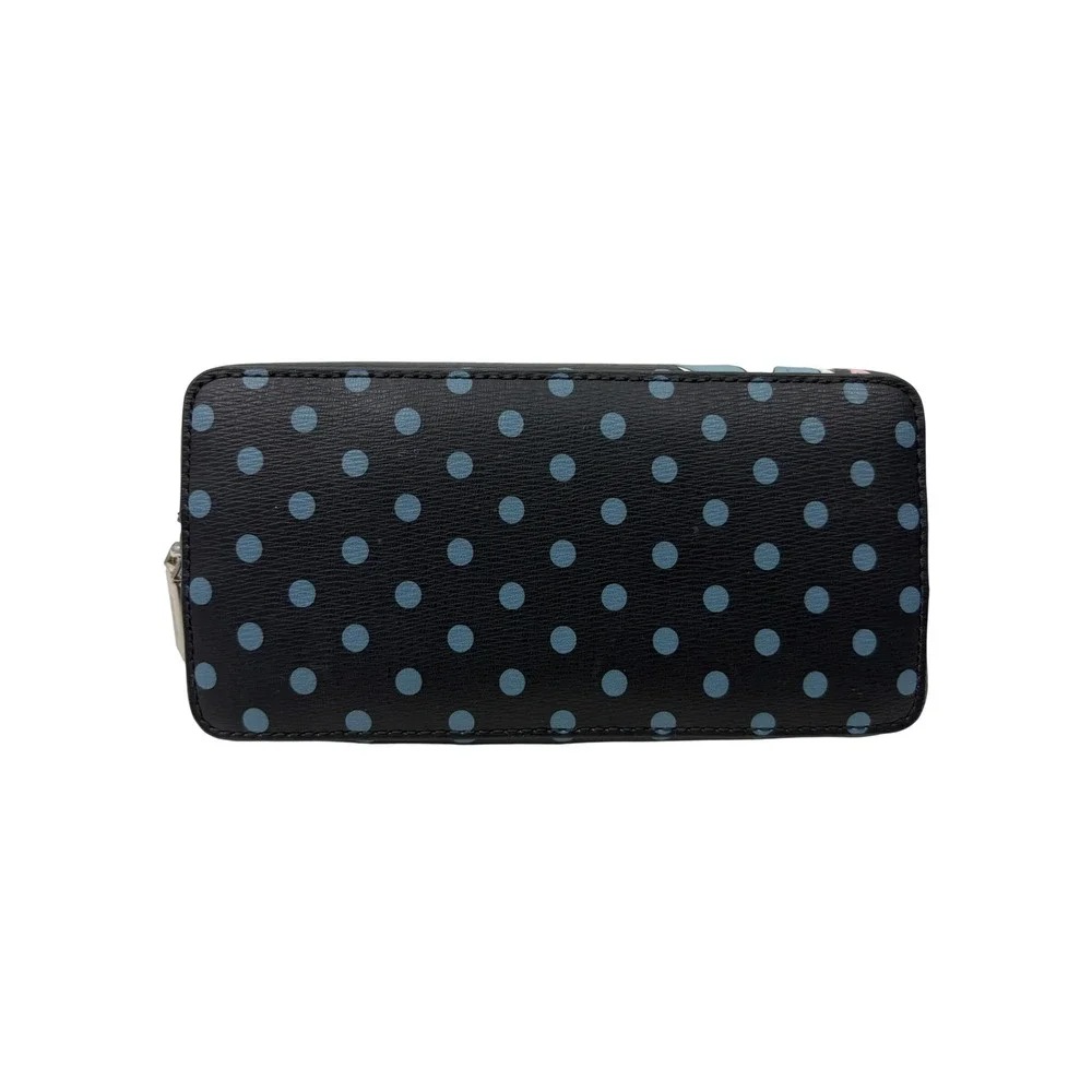 Kate Spade Disney Alice in Wonderland Cosmetic Makeup Case Blue Polka Dot